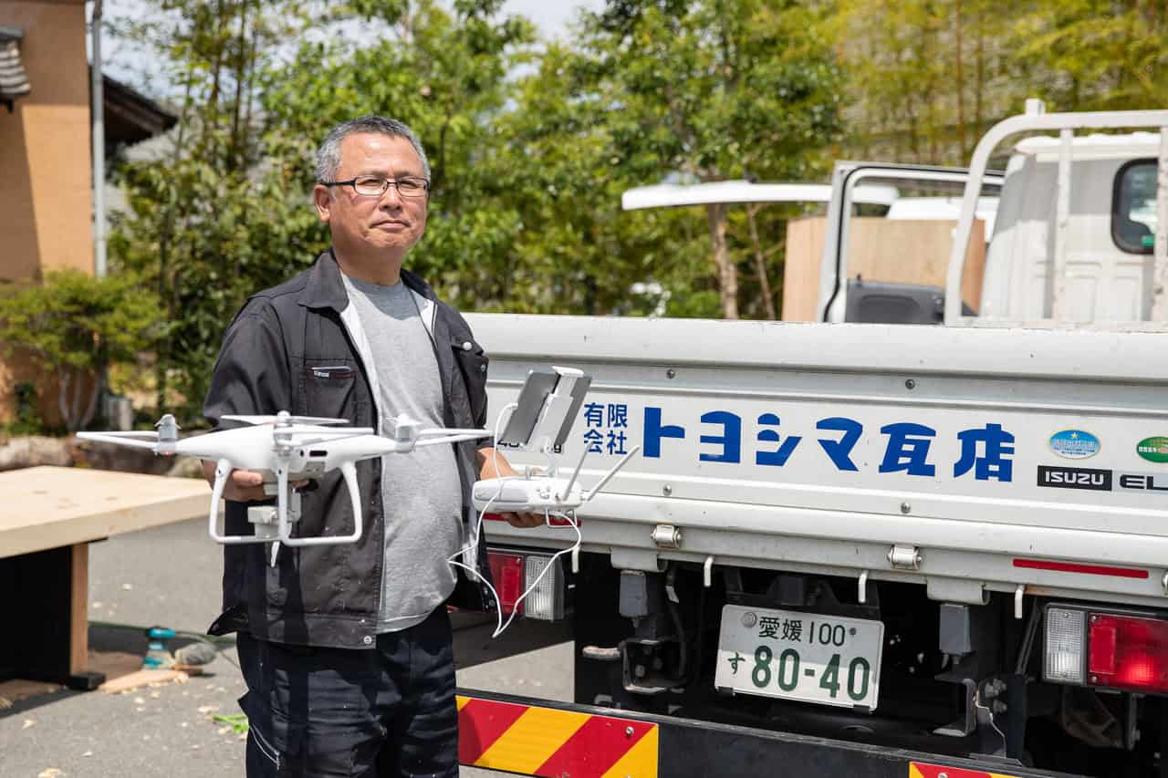 これを使えば”いい報告書”が作れる。一般の方にも状況が分かりやすい『DroneRoofer』の写真。